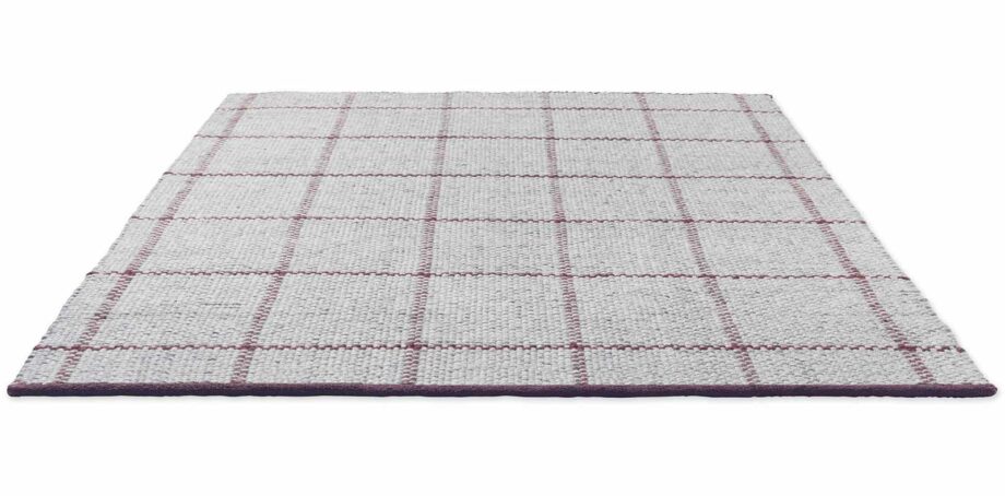 Brink & Campman Teppich, Craft Matter Check Ash Stone Red 049100